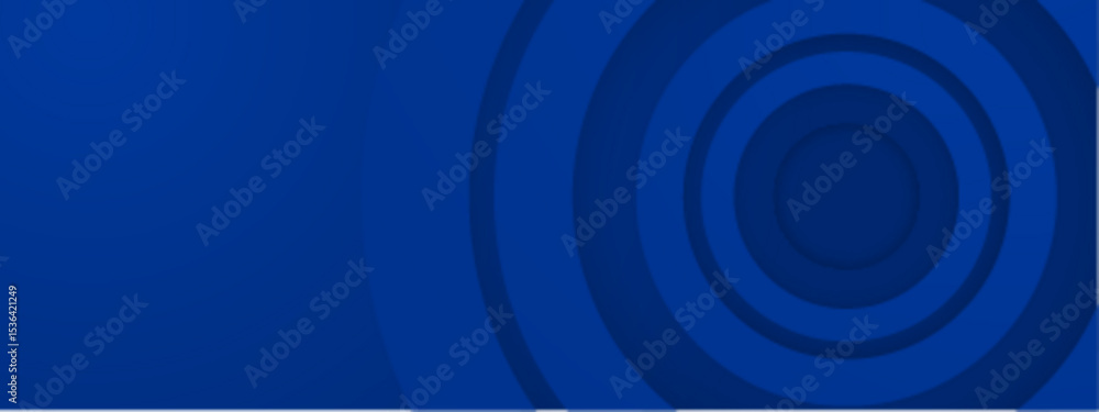 Aufkleber concentric blue circles form abstract design. suitable for digital backgrounds, web graphics, techno