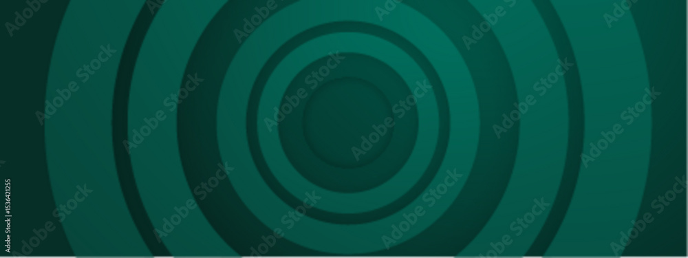 Poster concentric teal circles create a mesmerizing pattern. suitable for backgrounds, prints, textiles, an