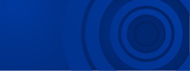 Concentric blue circles form abstract design. Suitable for digital backgrounds, web graphics, technology related concepts, and modern artistic projects.