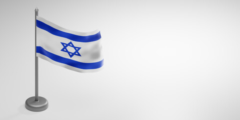 Independence Day of Israel. 3d render.