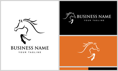 Fototapeta premium Horse Logo Design Variations. (29)