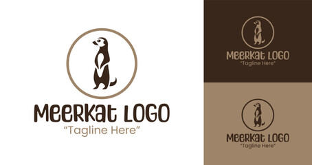 Customizable Meerkat Logo for Professional and Fun Branding