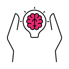 Idea Vector Filled outline illustration style icon. EPS 10 file
