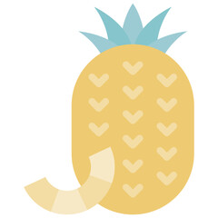 summer icon pineapple
