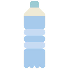 Fototapeta premium summer icon water bottle 