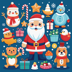 Cheerful Christmas Collection Holiday Themed Graphic Elements for Festive Designs