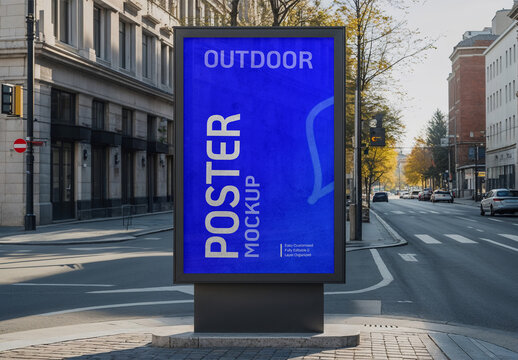 Outdoor Advertising Poster Mockup