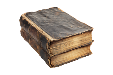 Old book isolated on transparent background