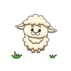 Cute Lamb Vector Illustration