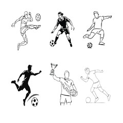 playing football vector