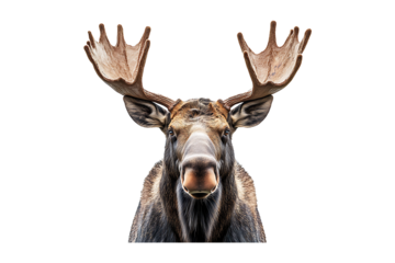 moose isolated on transparent background