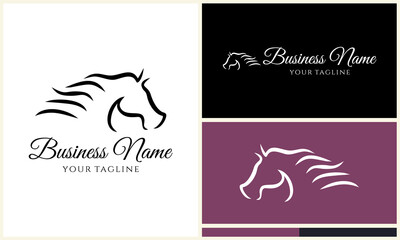 Horse Logo Design Variations. (139)