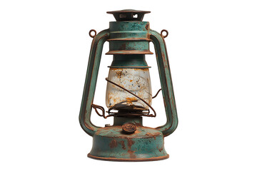 Old lantern isolated on transparent backgroundv