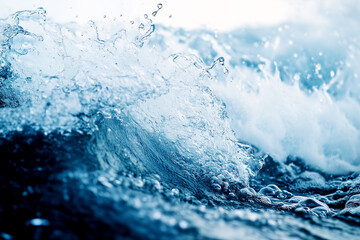 A Dynamic and Energetic Scene of Water in Motion with High Resolution