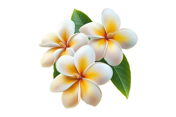 Fototapeta premium Plumeria isolated on transparent background