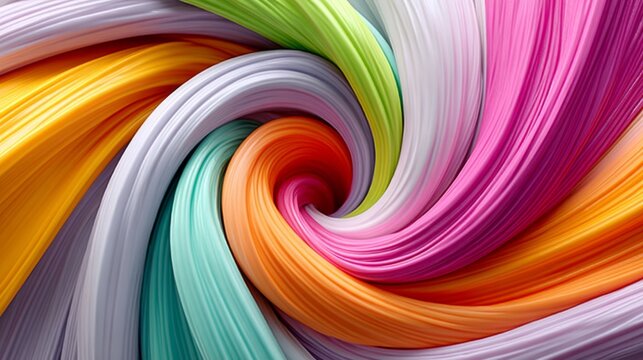Abstract colorful swirl background with vibrant lines and spiral pattern