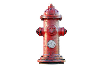 Glossy Fire hydrant isolated on transparent background.
