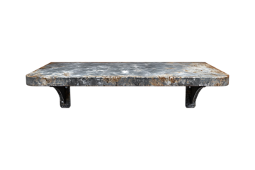 Metal Shelf isolated on transparent background