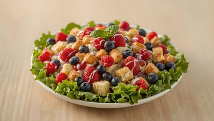 salad with vegetables and fruits