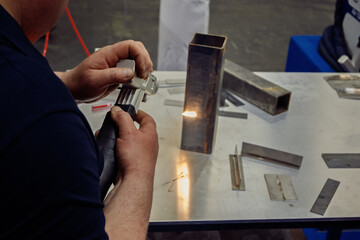High-Precision Laser Welding Demonstration Industrial Metal Fabrication