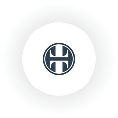  initial monogram letter T logo design Vector