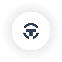  initial monogram letter T logo design Vector