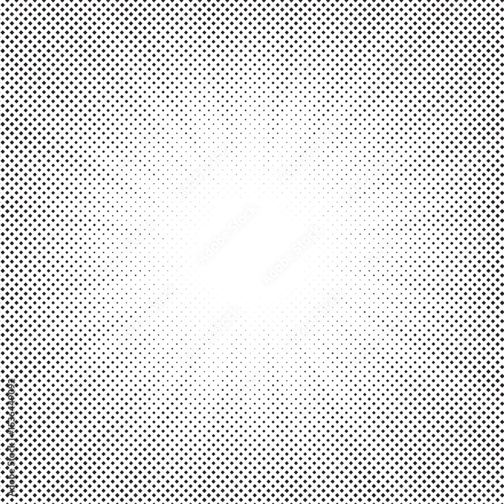 Aufkleber Dotted background. Abstract halftone concentric pattern. Gradient mosaic radial texture. Vector illustration.