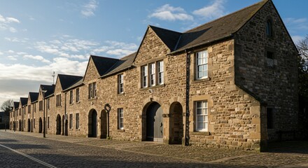 a stone building
