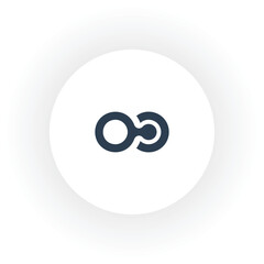 Unique line style abstract O logo