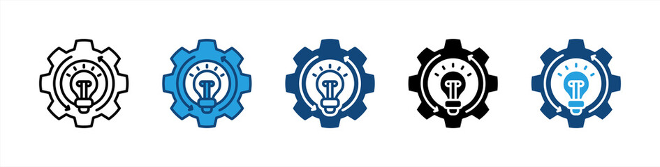 Management icon sheet multiple style collection