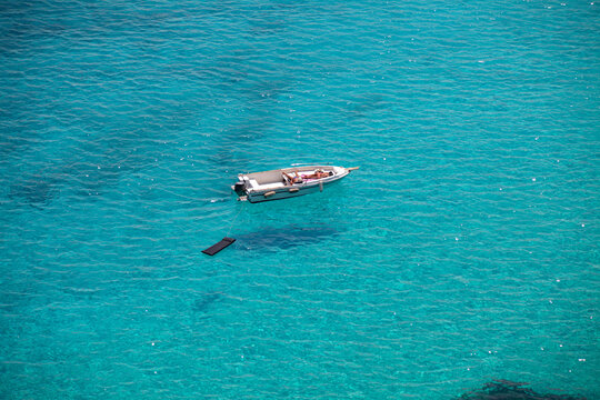 Flying boats at Tabaccara bay in Lampedusa, Italy