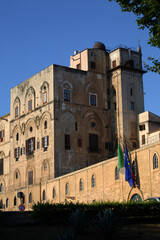 The Renaissance fa&ccedil;ade of the Norman Palace, Palermo, Italy