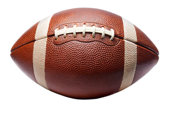 american football isolated on white background PNG,AI GENERATED