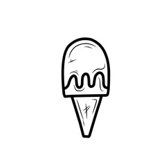 hand drawn ice cream