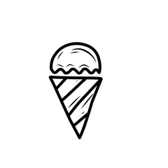 hand drawn ice cream