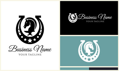 Horse Shoe Logo Design Variations.
