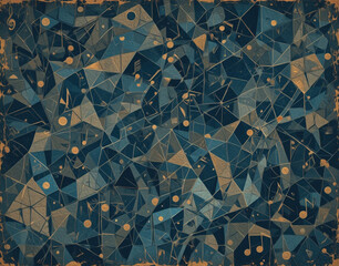 Musical theme. Oil painting. Pattern for printing on wall decorations.
