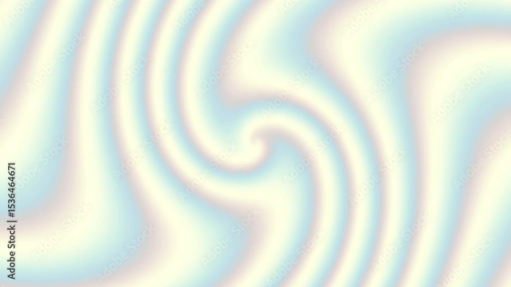 Aufkleber White and pastel colors wave dynamic pattern motion, seamless lines animation with fabric texture design background. Loop spiral background