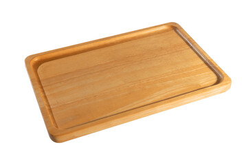 Rectangular wooden cutting board isolated
