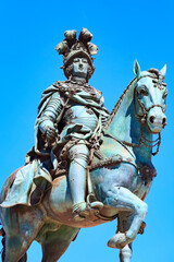 Fototapeta premium statue of King Jose I in Lisbon, Portugal