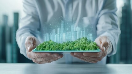Green City Vision: Holographic Urban Landscape for Sustainable Future