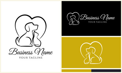 Pet Adoption Logo Design Templates.