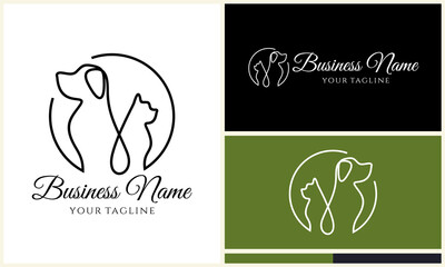 Pet Care Logo Design Variations. (2)