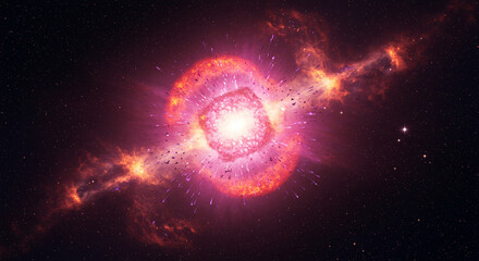 Explosion of a galaxy