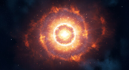 Explosion of a galaxy