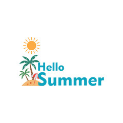 Obraz premium Minimal Summer Aesthetics – Clean and Vibrant Design Elements