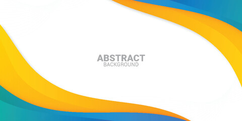 Free vector abstract yellow and blue shape background