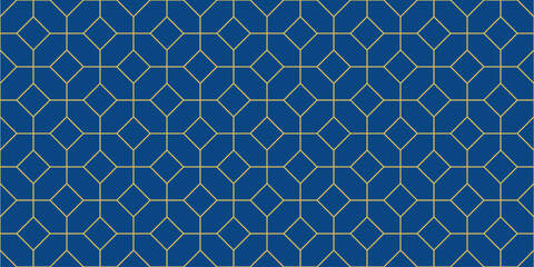 Luxury abstract background with golden lines. Seamless tile pattern. 
