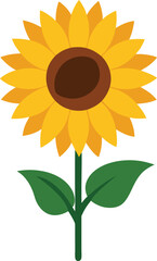 Vibrant Sunflower Illustration A Symbol of Summer and Happiness