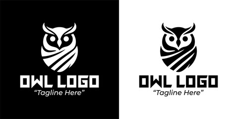 Creative Owl Logos for Professional Branding and Business Use